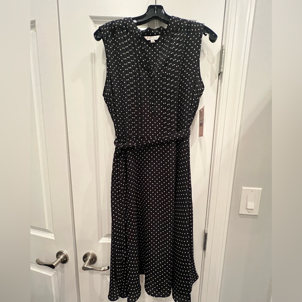 Adorable black & white polka dot Nanette Lepore dress, NWT